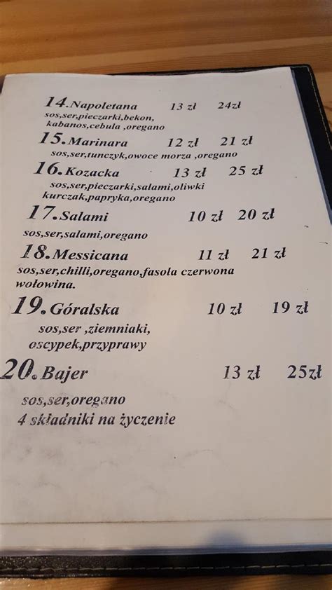 oberża swojskie jadło menu|Oberża Swojskie Jadło Krynica